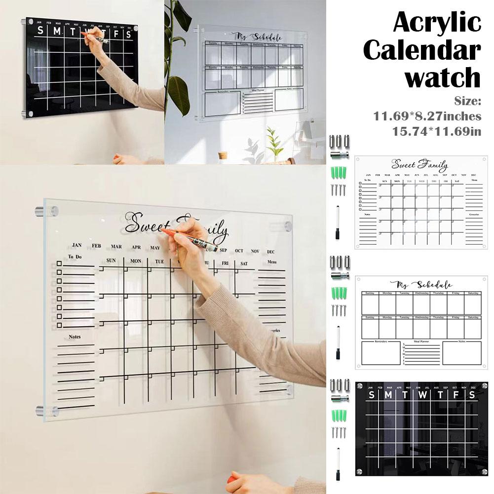 Kaufe Acrylic Dry Erase Calendar For Wall Hanging Acrylic Calendar
