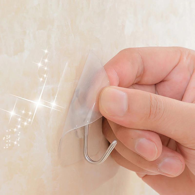 Cheap 20Pcs/40pcs Adhesive Hooks Kitchen Wall Hooks Heavy Duty Nail