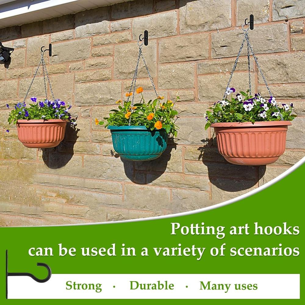 6 Pcs Square Drop Ceiling Hooks for Hanging Iron Hanging Plant Hooks