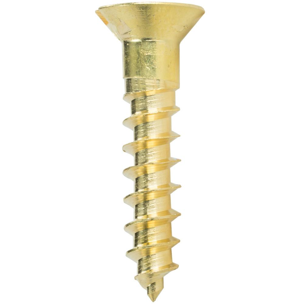 Kaufe Chipboard Hardware Tapping Slotted Drive Solid Brass Wood Screws