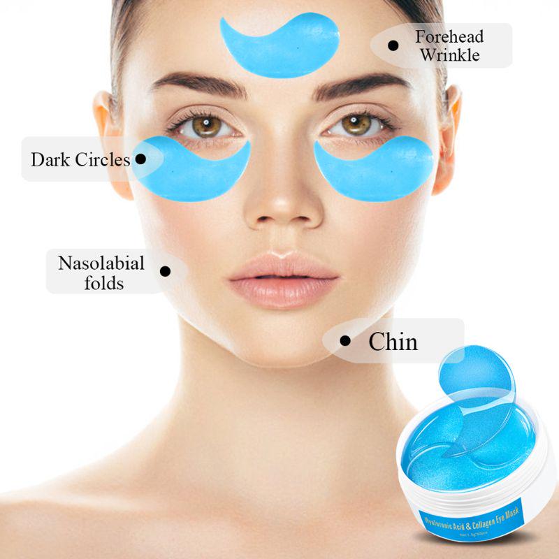 Buy 60Pcs Hyaluronic Acid Eye Mask AntiAging Reducing Dark Circle Anti