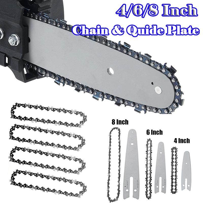 Buy 4/6 /8 Inch Mini Chainsaw Chain Guide Electric Chainsaw Chains and