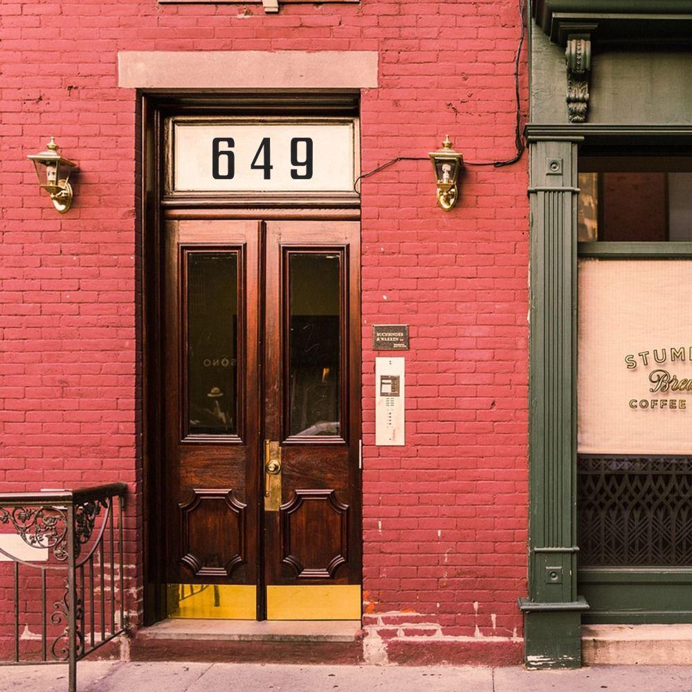 Metal Mailbox Number 3 Inch SelfAdhesive House Numbers Modern House