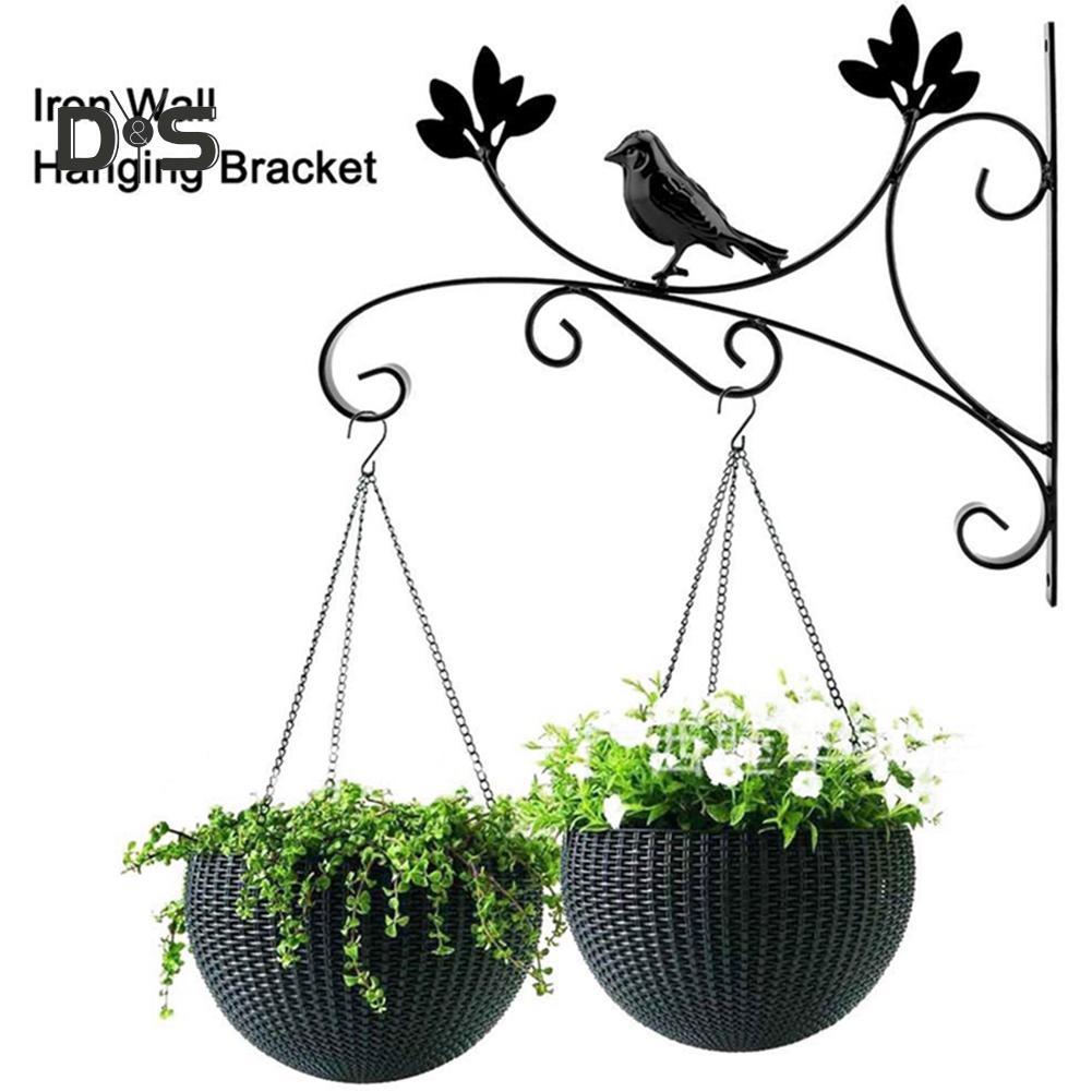 Buy Blooming Bouquet Wall Hanging Metal Flower Basket Hanger Plant Iron