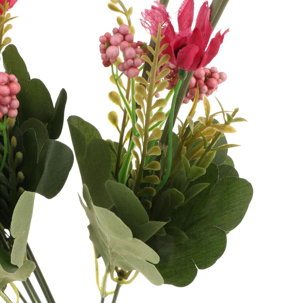 Satın alın 1 Bunch Artificial Flowers Silk Camellia Buds Home Garden