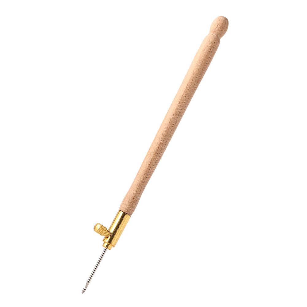 Cheap DIY Embroidery Punch Needle Crochet Hook with 3 Needles French Crochet Embroidery Beading