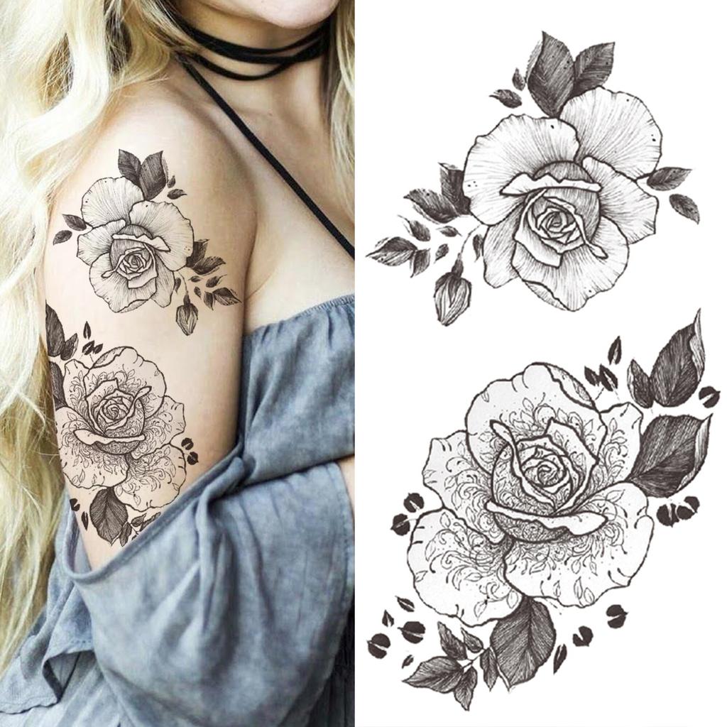 Buy Unique Daffodil Flower Temporary Tattoos For Women Men Geometric Rose Peony Fake Tattoo Sticker Forearm Half Sleeve Thigh Tatoos At Affordable Prices — Free Shipping, Real Reviews With Photos — Joom 1024_x_1024_jpg