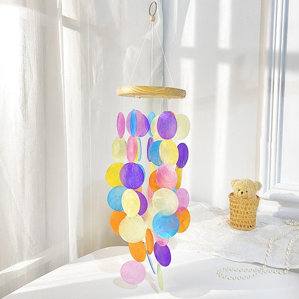 With Crisp Ringtones Garden Wind Chimes Delightful Sound Shell Pendant