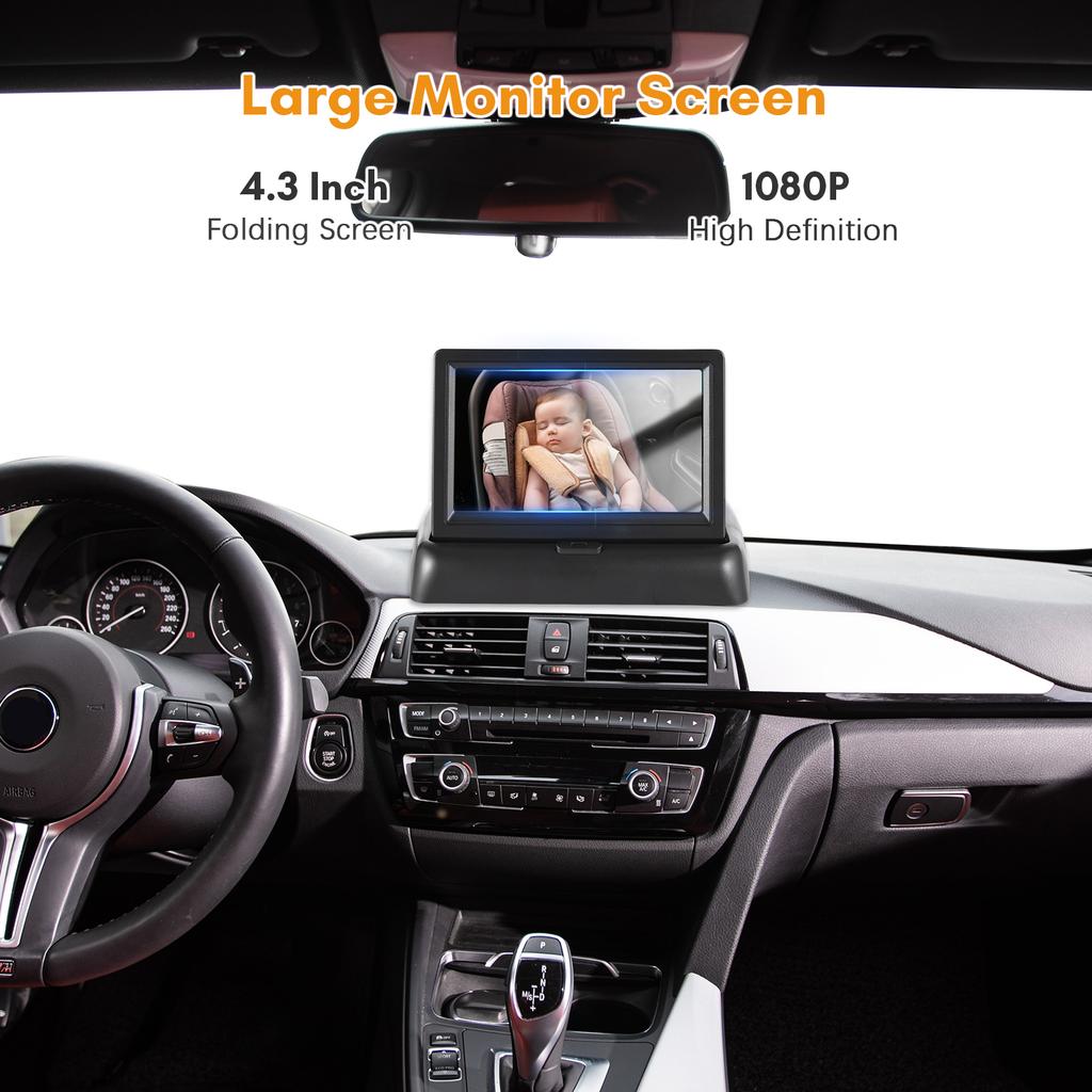 Cheap Baby Car Monitor 1080P Monitor Camera for Baby Rear Facing Seat 4