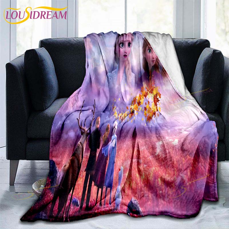 Frozen pattern throw Blanket Couch Quilt Cover Travel Bedding Outlet