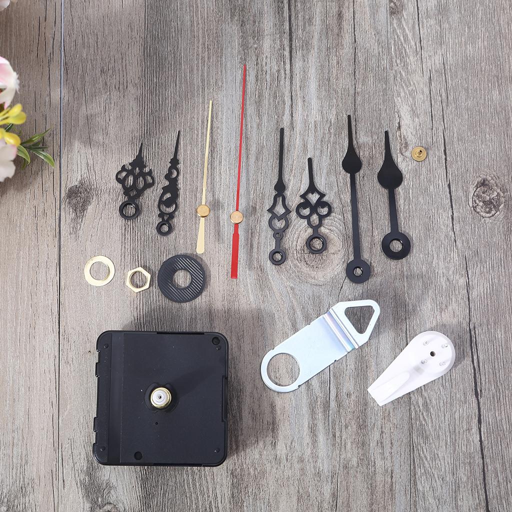 Retro Clock Movement Set with Different Size Clock Hands Mechanism DIY