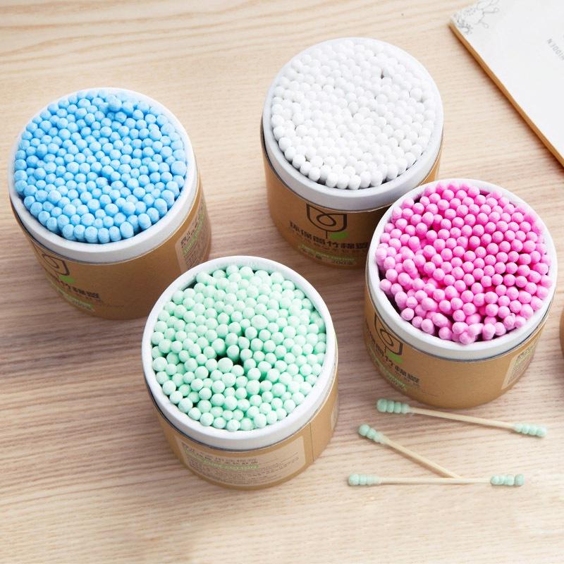 Double Side Cotton Swab 200pcs Makeup Nail Disposable Medical Iodine