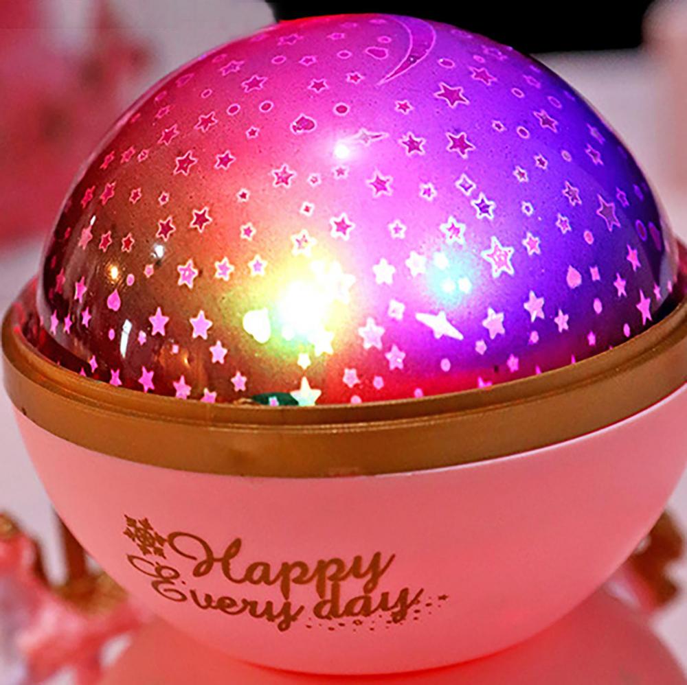 Buy Romantic MerryGoRound Music Box Color Changing LED Lights Musical