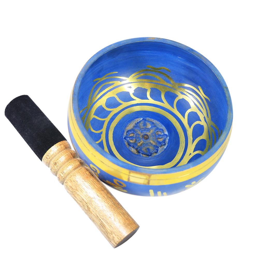 Buy Blue Copper Buddha Sound Bowl Yoga Tibetan Singing Bowl Religion