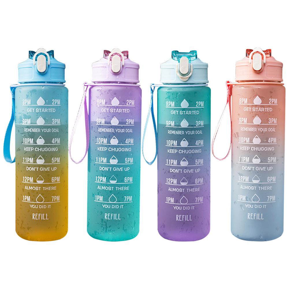 Cheap 900ml Frosted Water Bottle Outdoor Sport Travel Gym Drinking