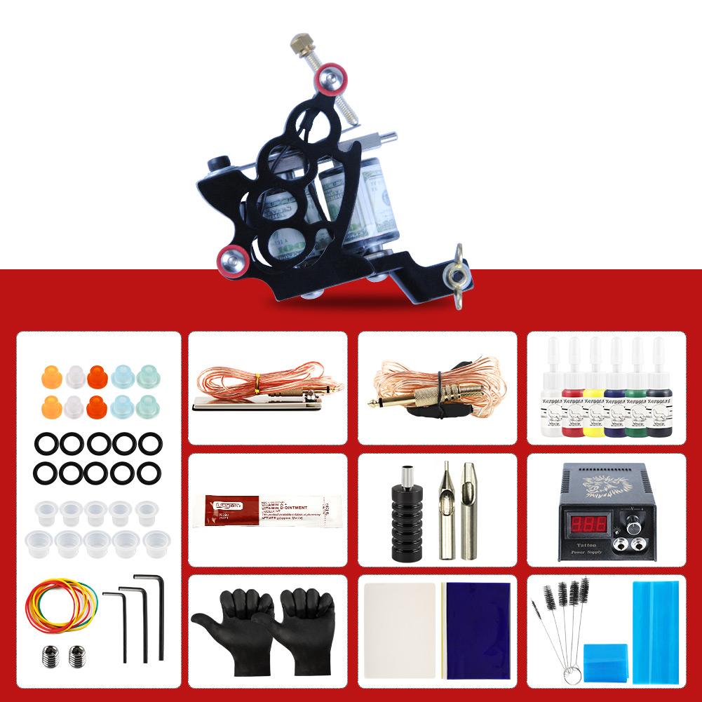 Buy Professional Complete Tattoo Kits 6 Color Inks Tattoo Machine