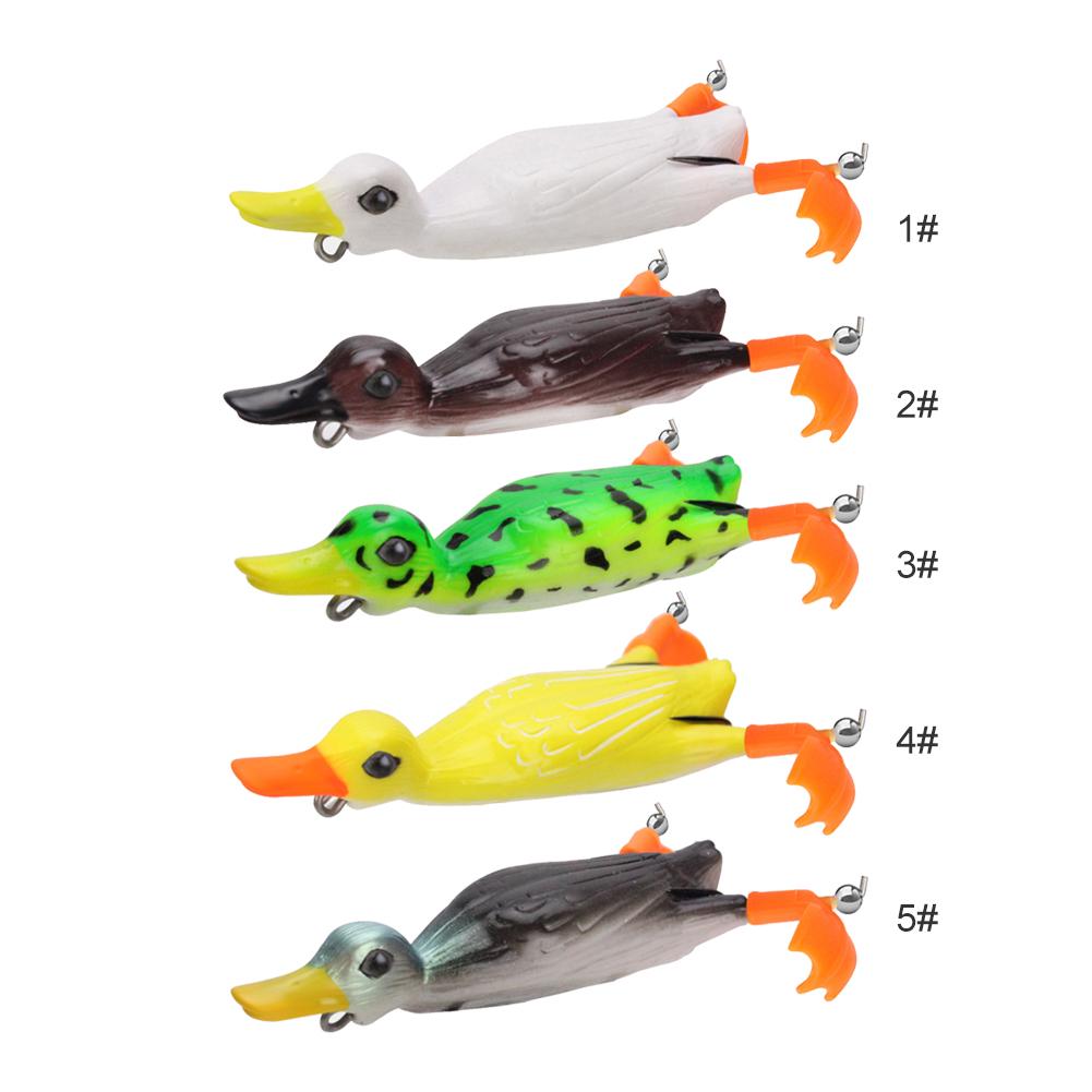 Buy 11cm 25g Topwater Duck Soft Fishing Lure Plopping Splashing Feet