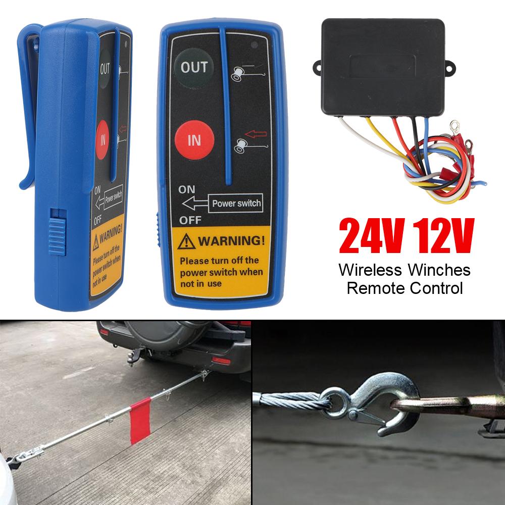 24V 12V Dual Handset Switch Controller For Jeep ATV SUV Trailer Auto