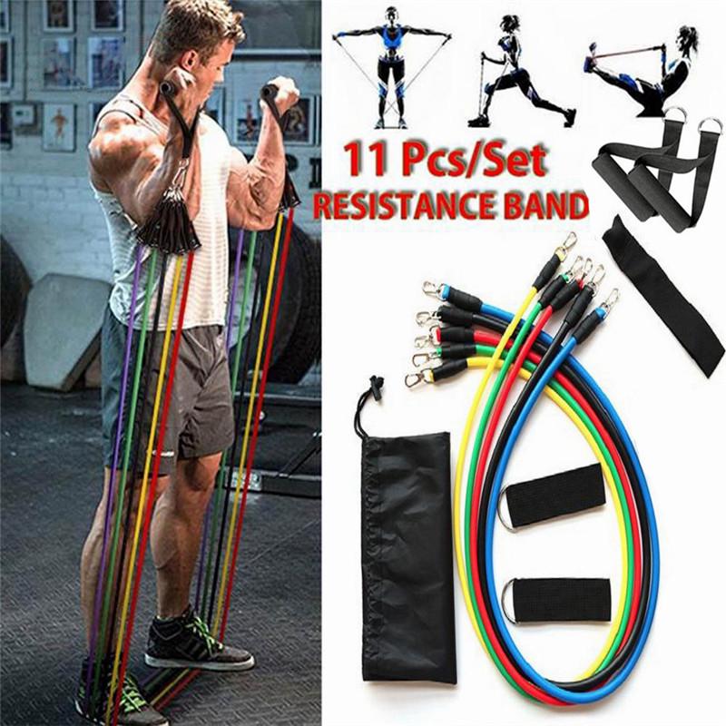 Buy 11pcs/set Portable Yoga Fitness Equipment Body Training Workout