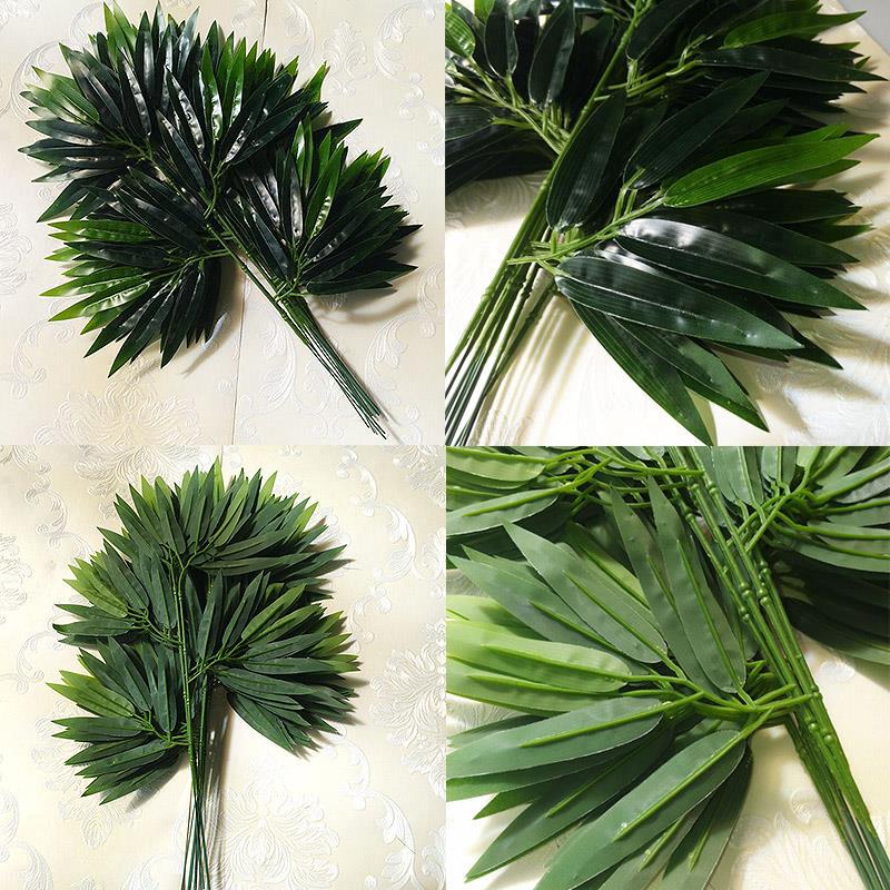 Buy Branches Green Artificial Bamboo Leaves Silk Cloth Artificial