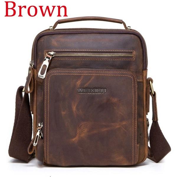 Buy New Fashion Men's Shoulder Bags Leather Messenger Bags Mens