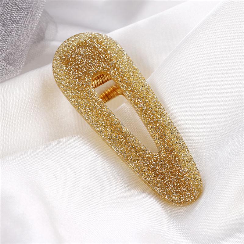 Buy 1PC Women Girl Hairpin Water Drop Hairpin Hair Clip Acrylic Plaid