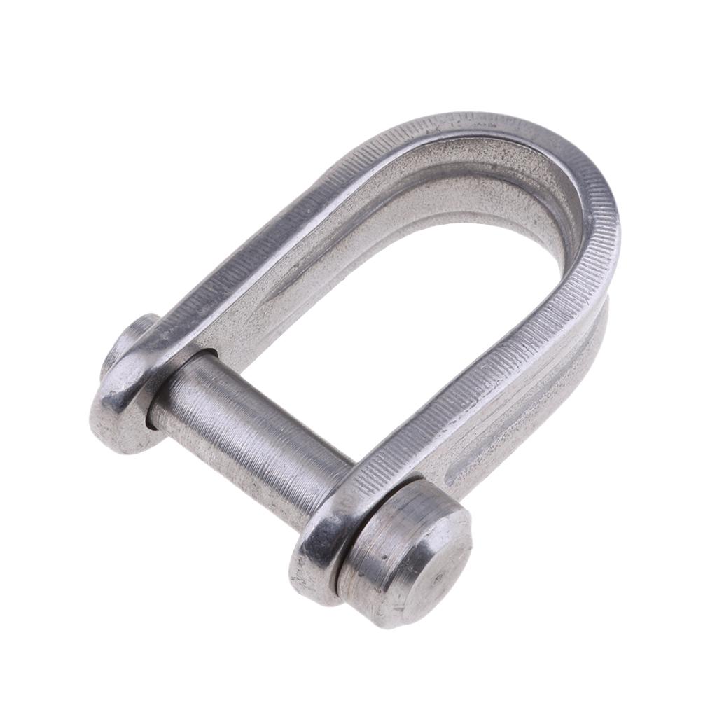 Buy 7mm 316 Stainless Steel D Shackle for Marine Boat Shade Sail at