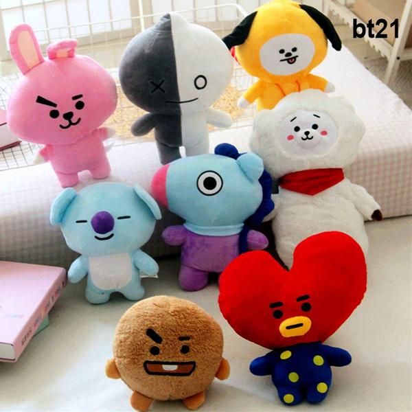 Buy 8 Style KPop BTS BT21 Figures Toys Plush Toy Cartoon Bts Korea