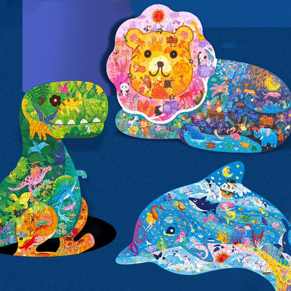 Buy Animal Shape Puzzles For Adults Dinosaur Lion Dolphin Jigsaw