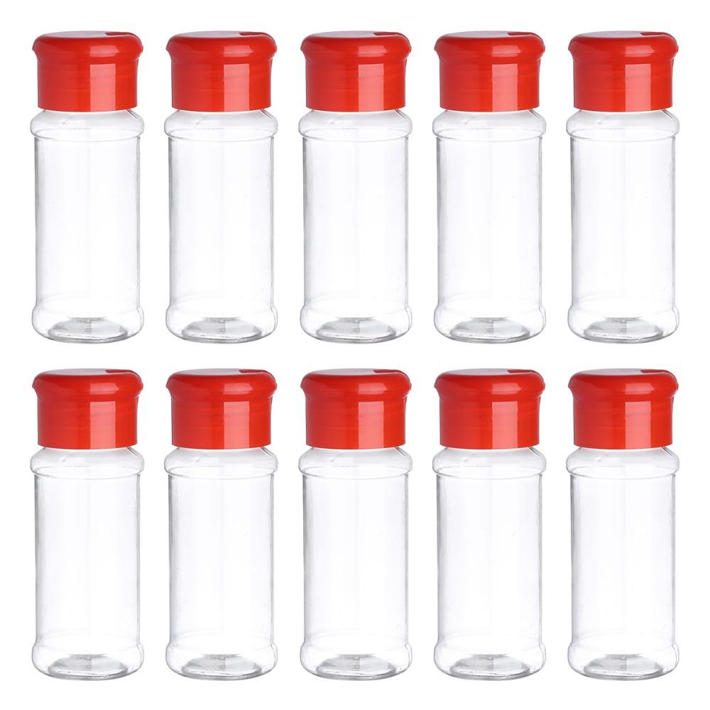 Buy 10Pcs Spice Jar Plastic Salt Pepper Seasoning Jar Kitchen Storing