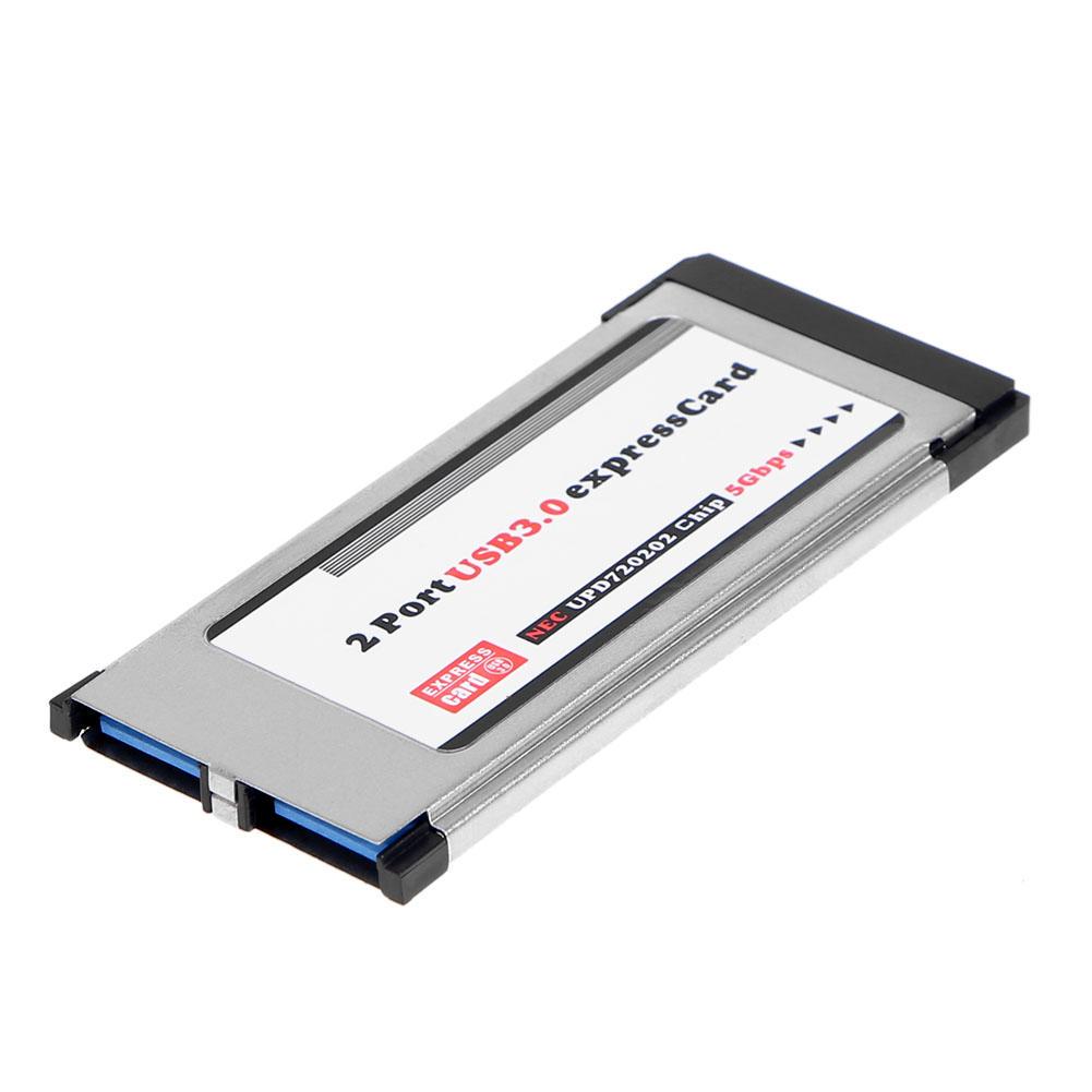 Buy 2 Port USB 3.0 Express Card Express Card 34mm NEC UPD720202 Hidden Adapter at affordable