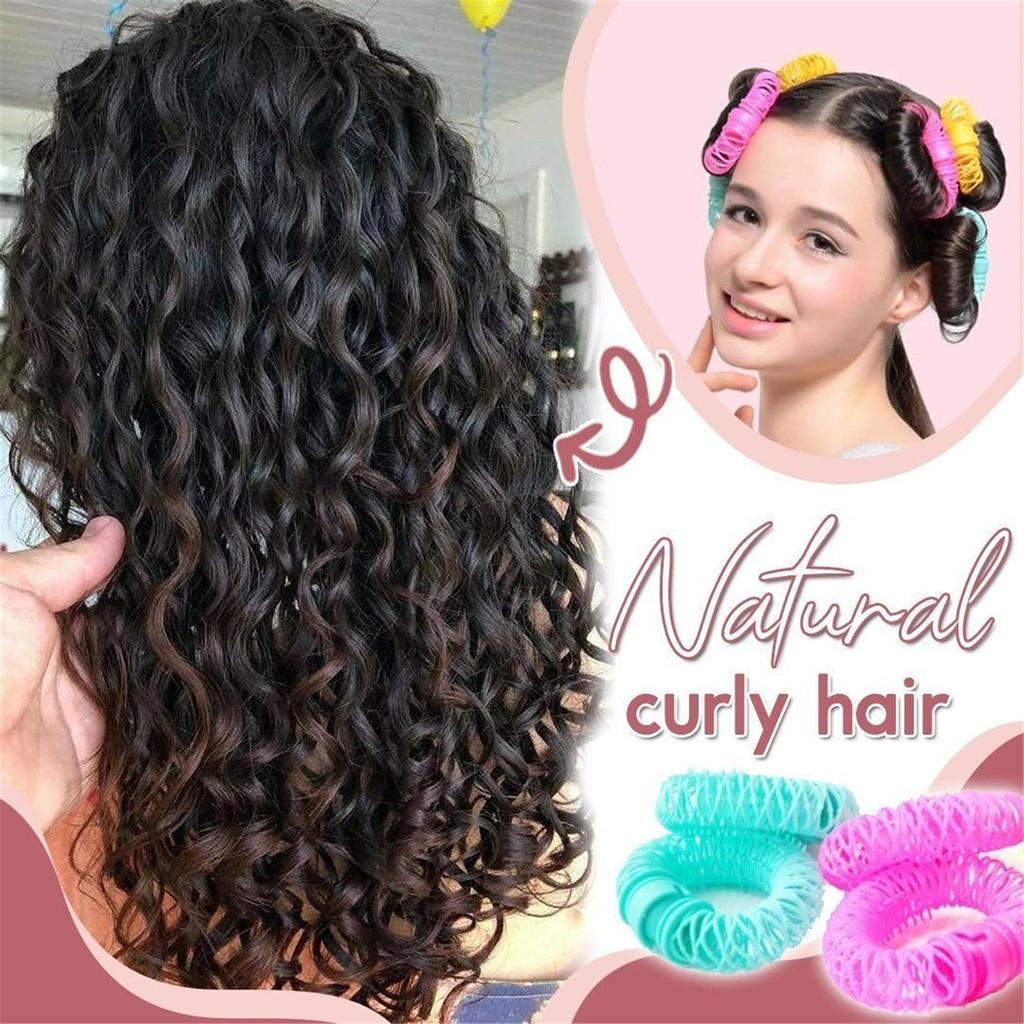 Buy Donut Hair Natural Curlers Magic Sticks Rollers Circle Spiral