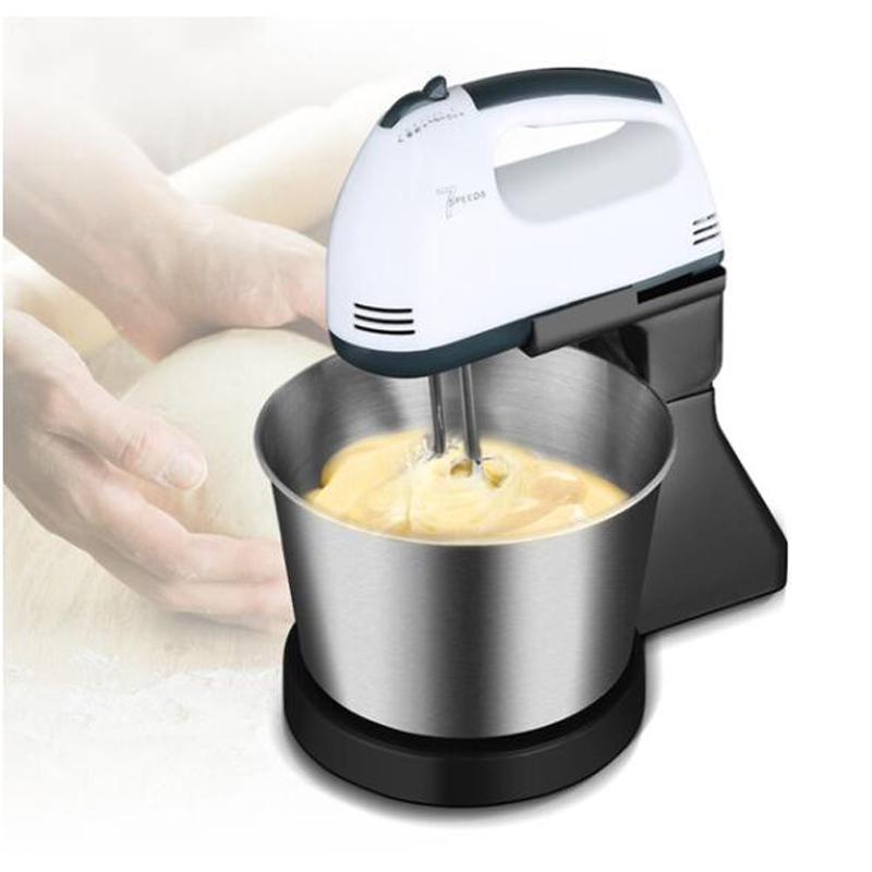 7 Speed Electric Beater Dough Cakes Bread Egg Stand Mixer Bowl Food