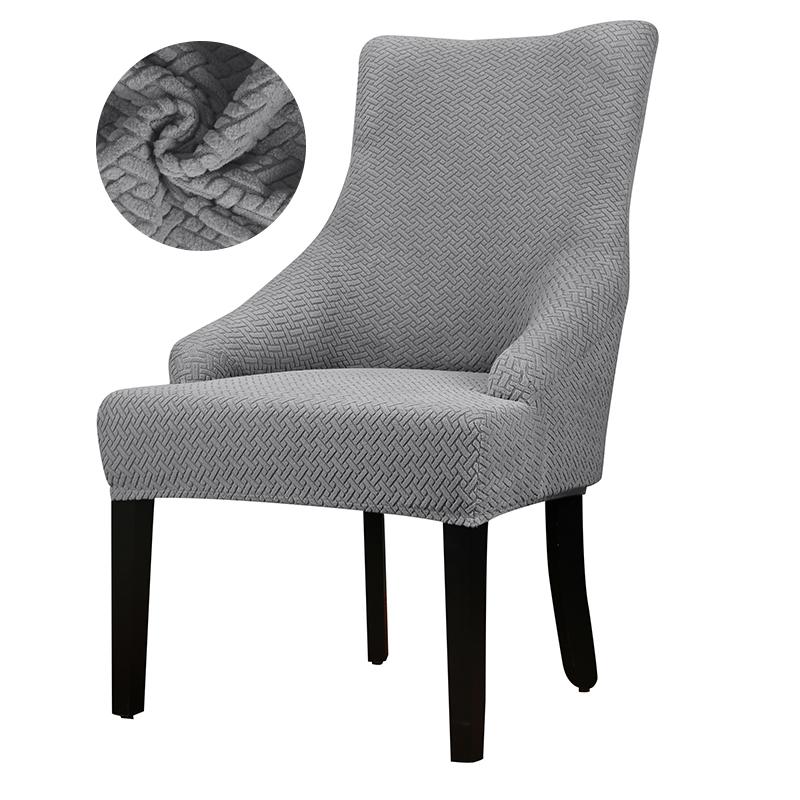 Cheap 1 Piece Jacquard Fabric Sloping Arm Chair Cover Big Size Chair