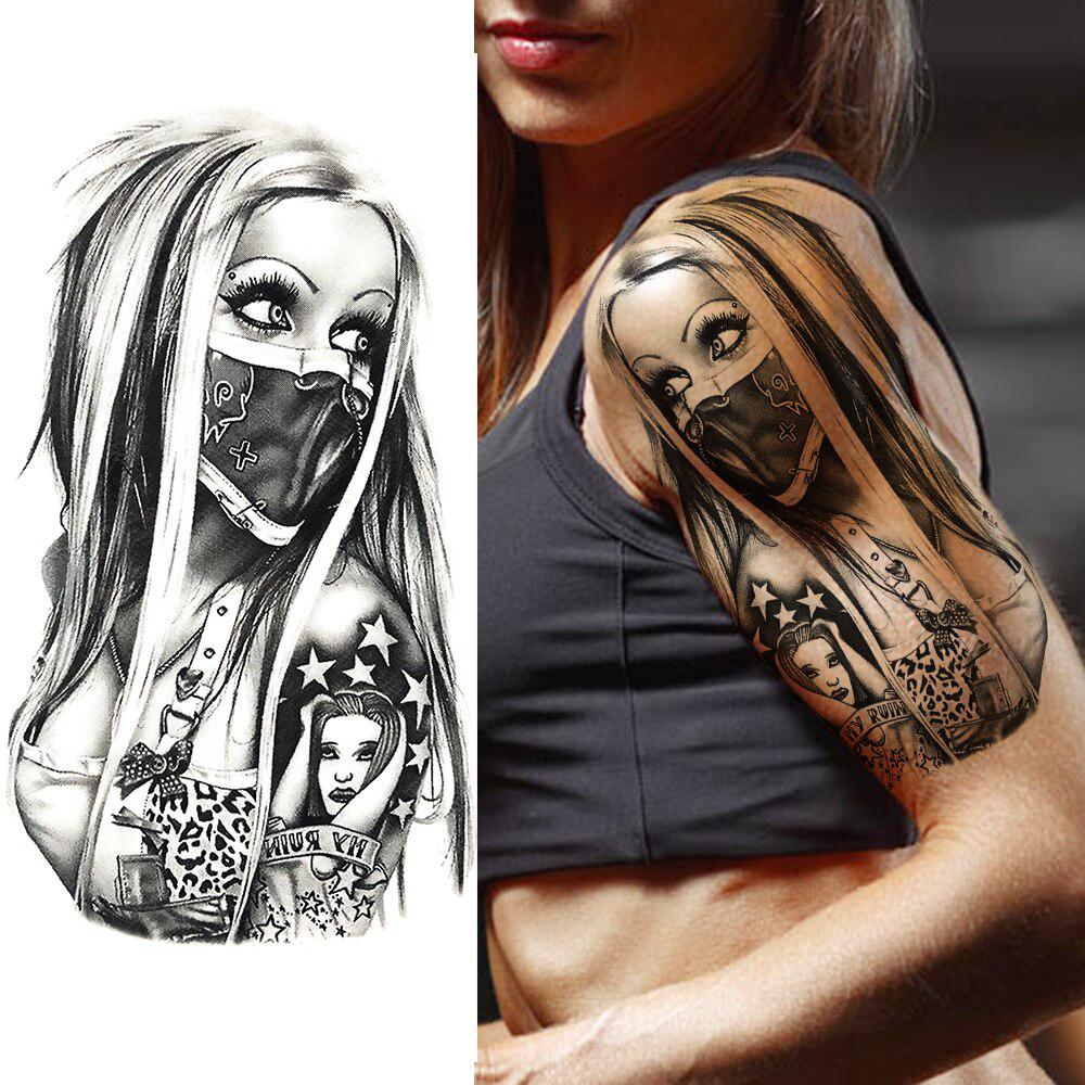 1Pc Galaxy Face Temporary Tattoos Sticker Fake Black Death Skull Gangster Tattoos For Adult Body Art Acheter À Prix Bas — Livraison Gratuite, Avis Réels Avec Des Photos — Joom 1000_x_1000_jpg