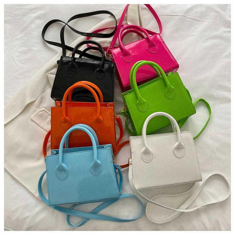 Cheap Popular Fashion Square Handbags For Female Solid Color Shoulder