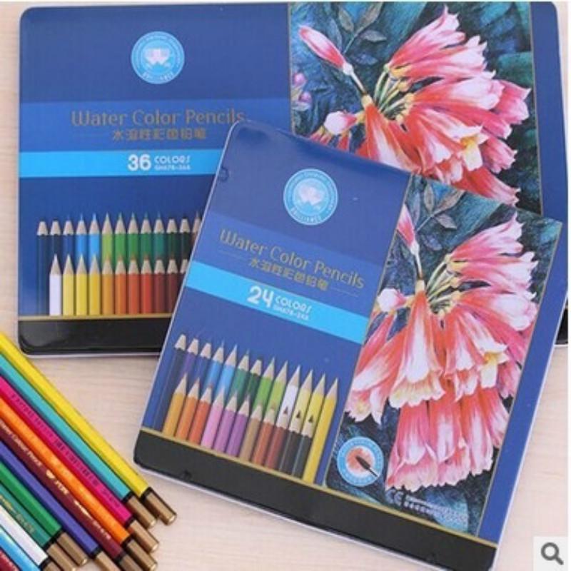 Buy Raffine 12/24/36 Pcs Watercolor Pencils,Water Soluble Colored