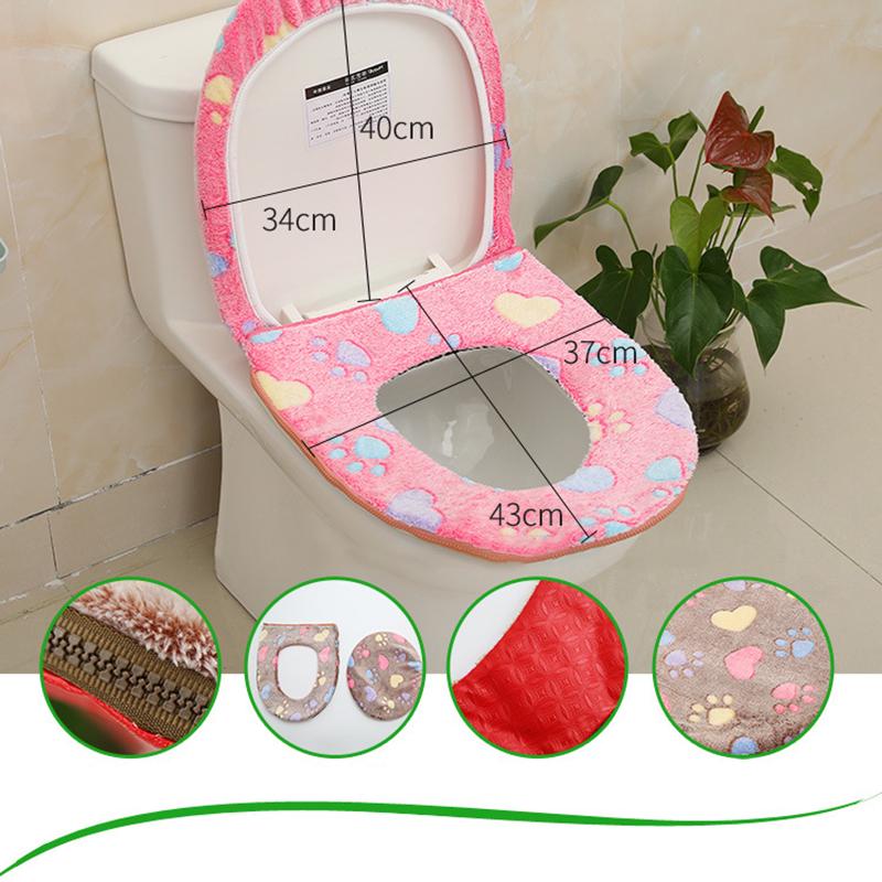Buy Bathroom Warmer Toilet Seat Cloth Soft Closestool Washable Lid Top