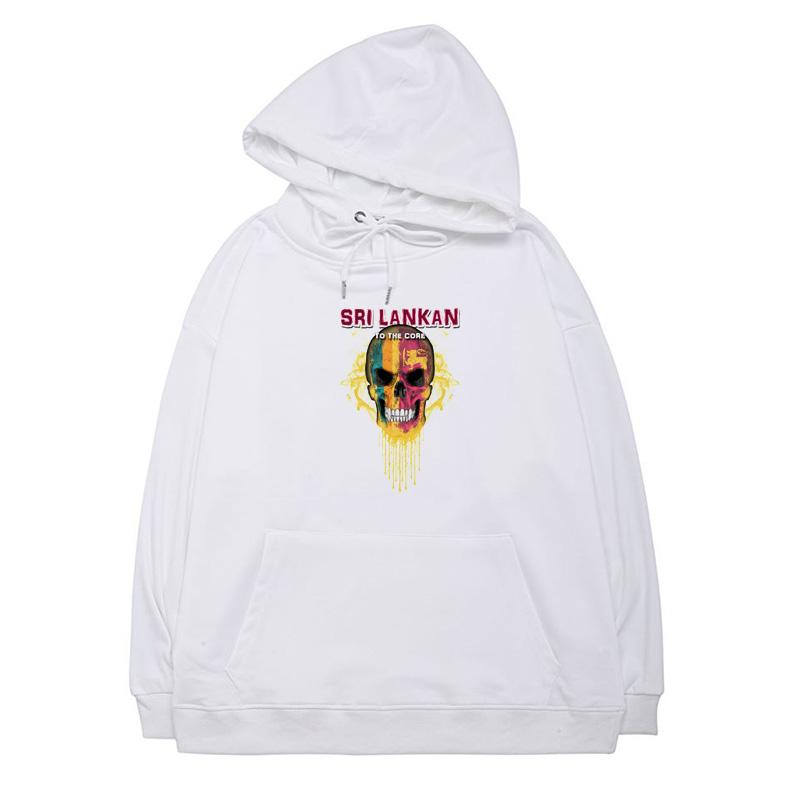 Buy Hoodies For Unisex White Hooded Sweater To The Core Collection Sri