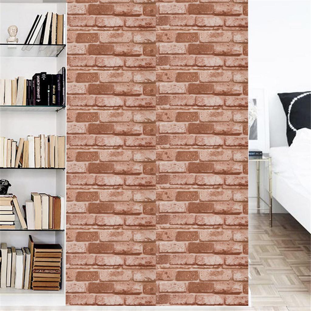 Buy HS 3D Wall Paper Brick Stone Rustic Effect Selfadhesive Wall Sticker Home Decor at