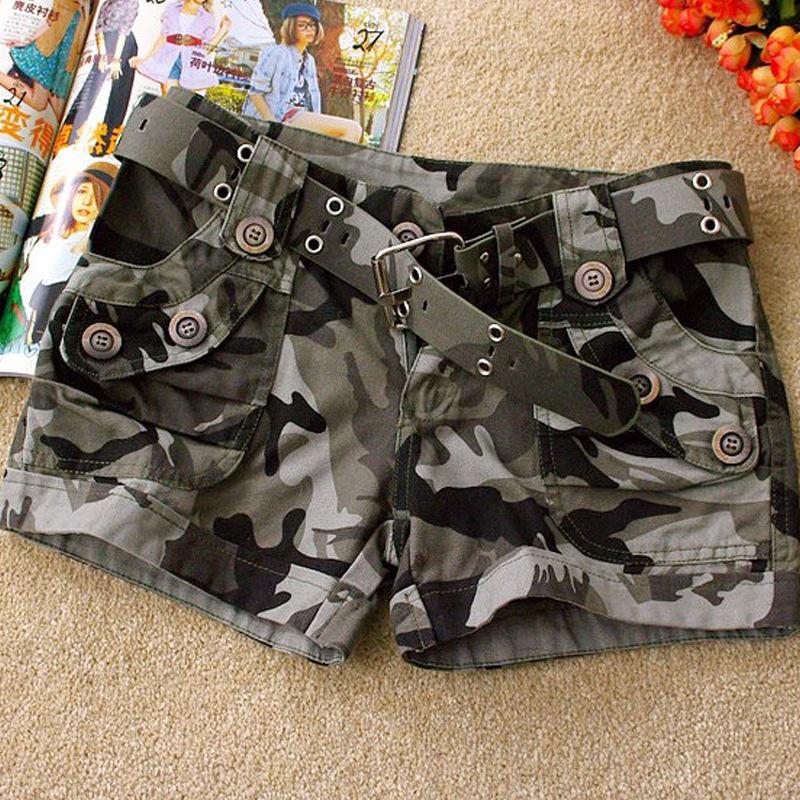 Cheap Board Shorts Camouflage Shorts Fashion Basic New Women Loose