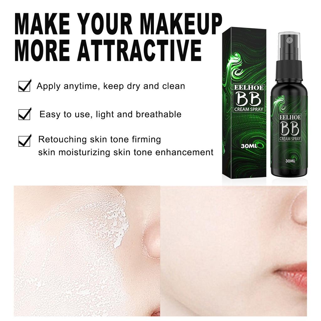 Buy EELHOE Moisturizer BB Cream Foundation Spray Makeup Portable Lazy