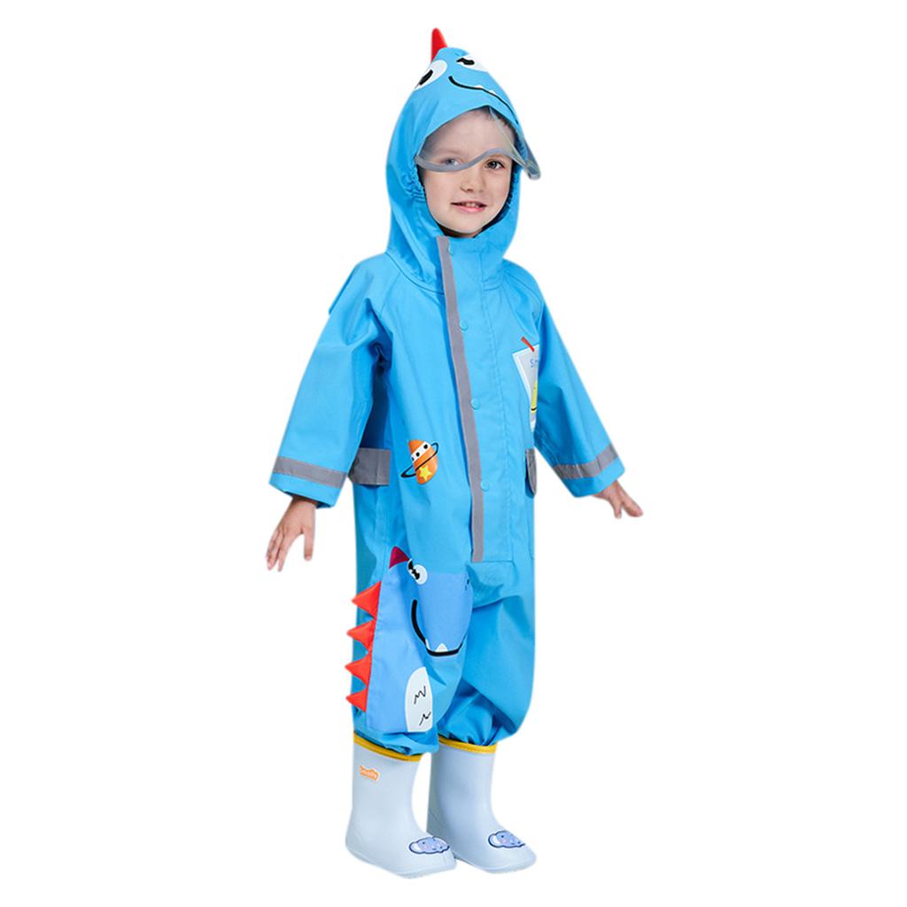 Buy Kids Rain Suit Baby Hood Waterproof Coverall One Piece Rainwear
