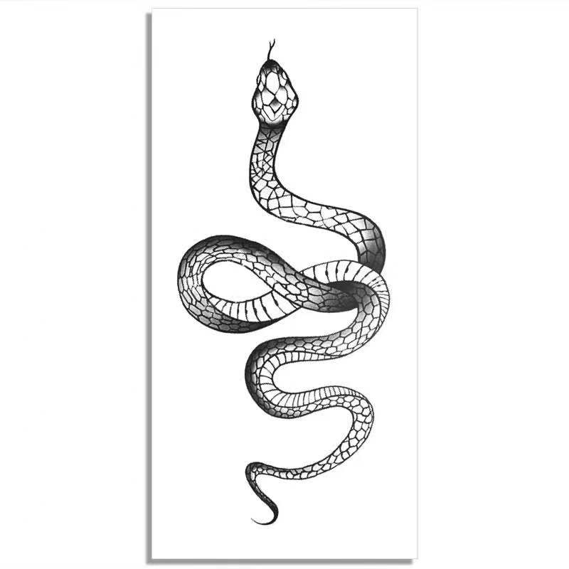 Buy Black Snake Temporory Tattoos Big Size Waterproof Arm Hands Body Art Men Women Fake Tattos Flash Decals Tatoos Water Transfer At Affordable Prices — Free Shipping, Real Reviews With Photos — Joom
