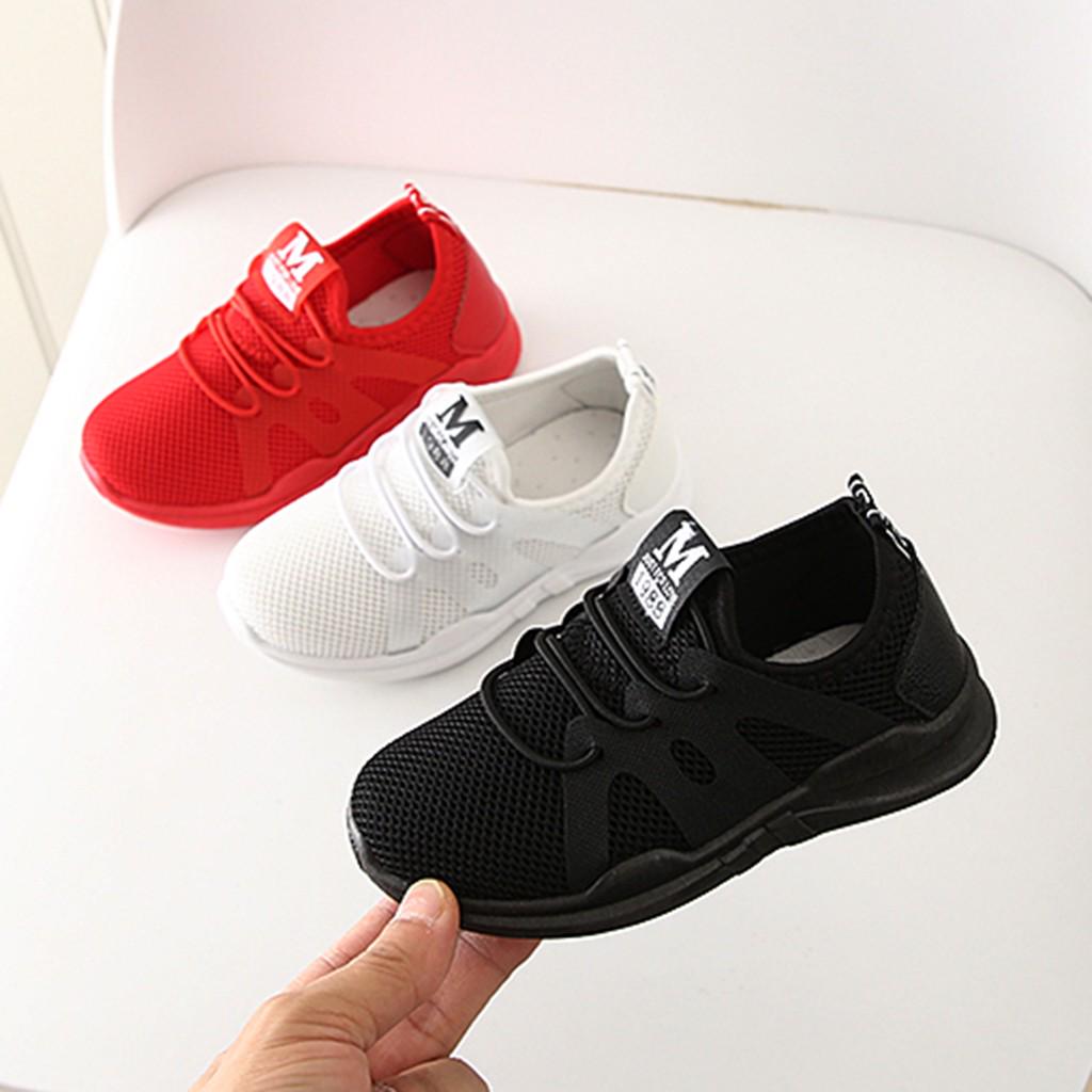 Kids Trainers Boys Girls Children Running Sport Mesh Shoes Casual UK