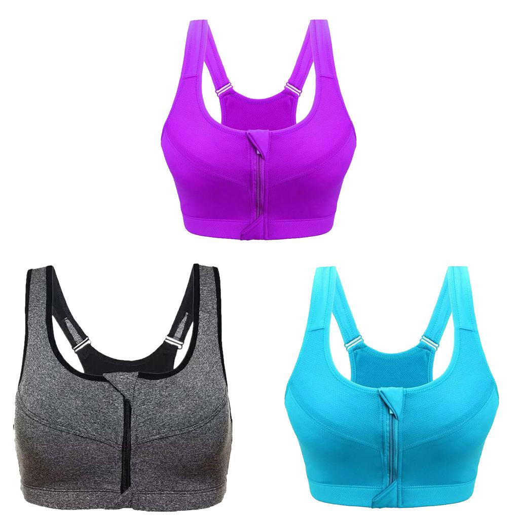 Cheap Women's Sports Bra Fitness Running Shockproof Yoga Tank Top Front
