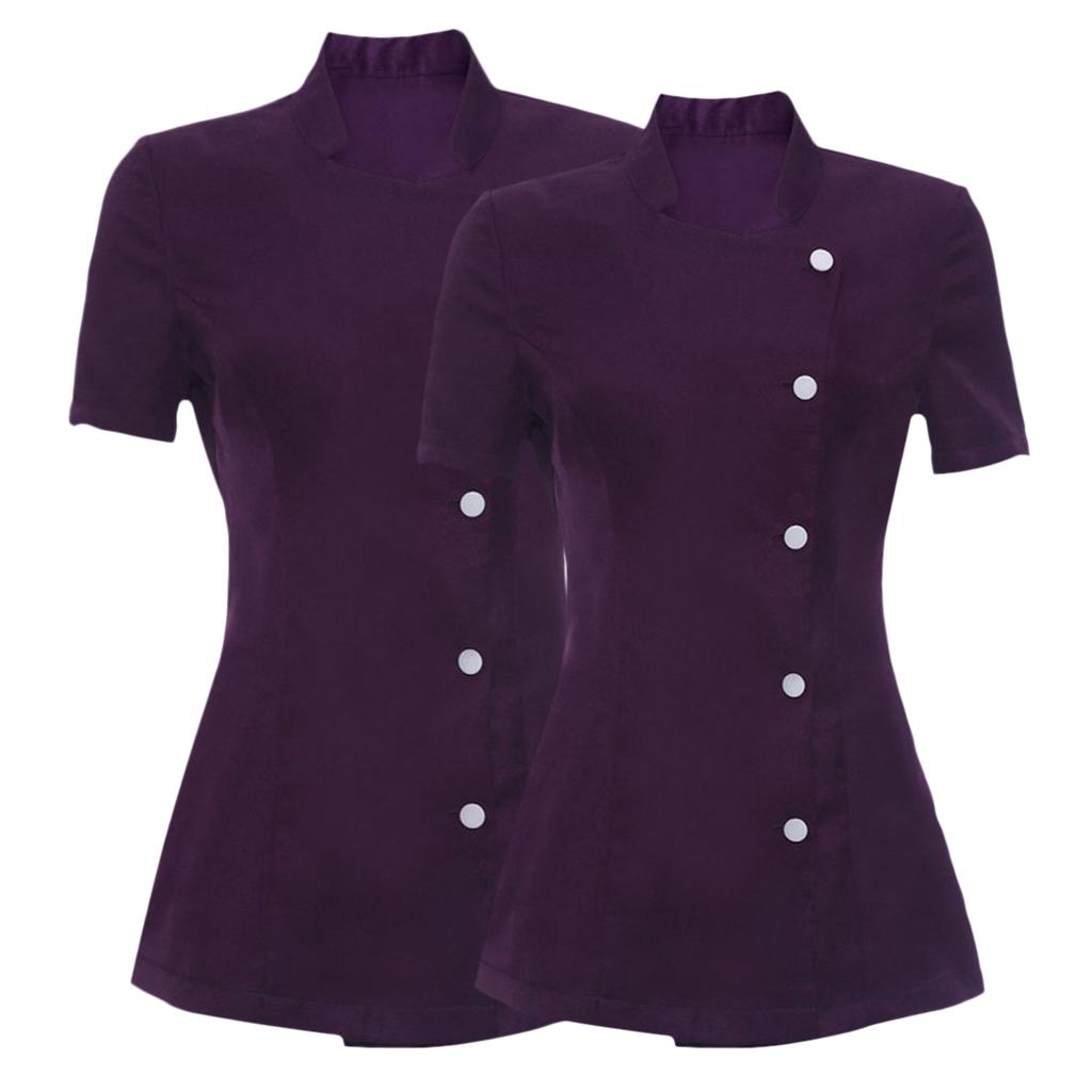 Buy 2x Women's Salon Spa Beautician Hairdressers Beauty Uniform Tunic