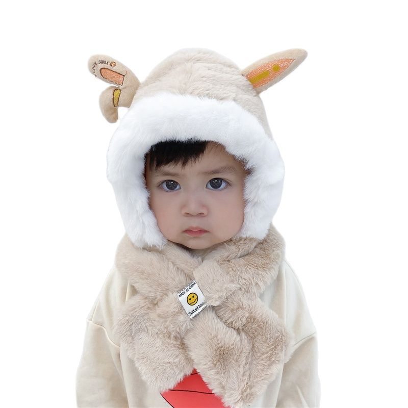 Buy Baby Children's Winter Hat Beanie Set Children's Warm Fur Hat Scarf