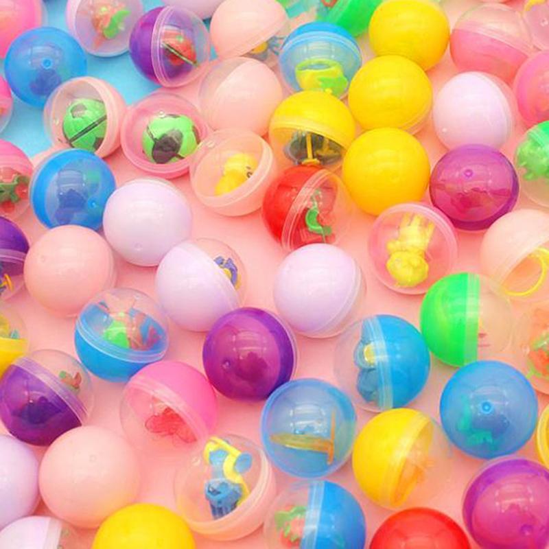Cheap 10Pcs/Pack Plastic Surprise Ball Capsules Toy With Inside