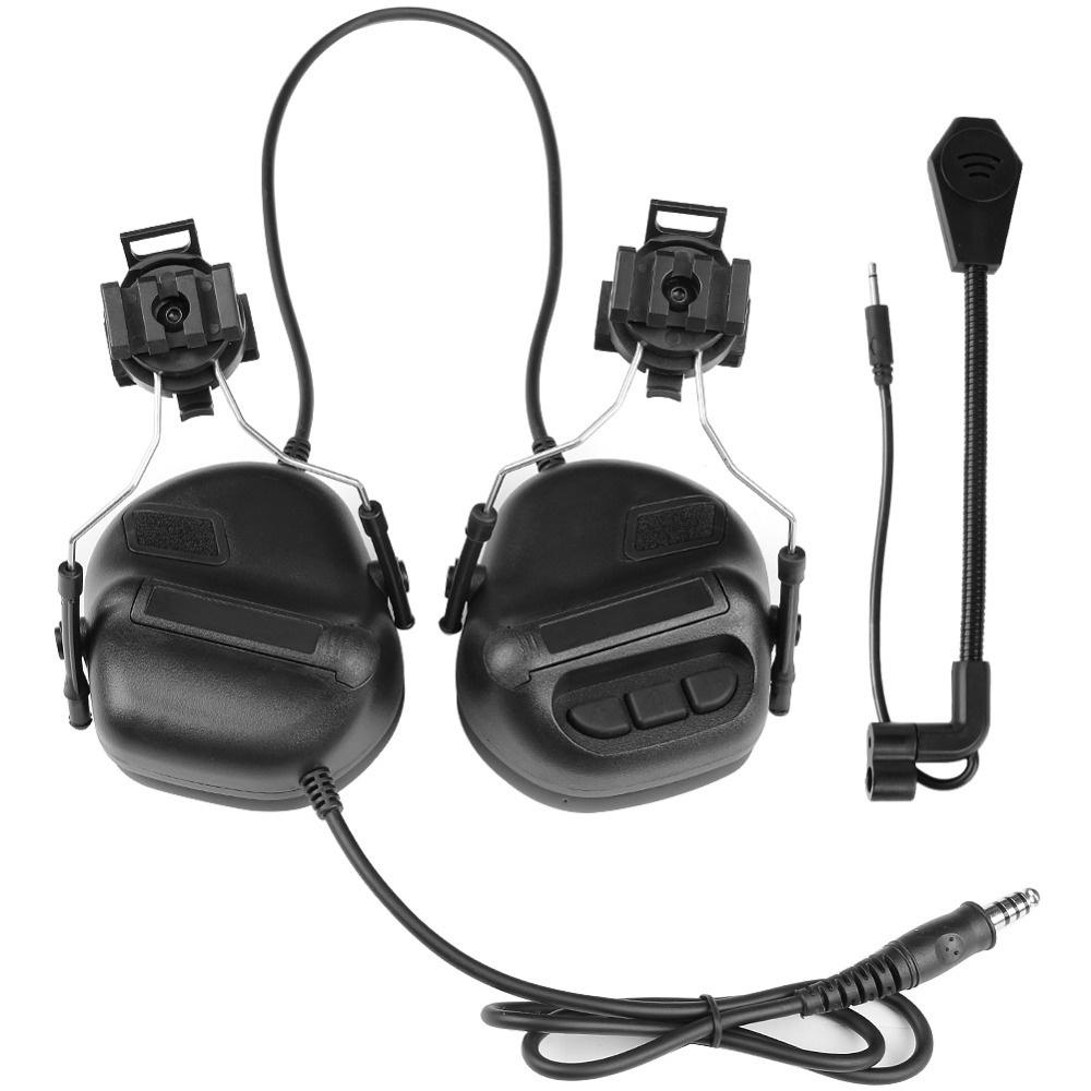 Earmuffs Sports & Fitness Black ACH Helmet Hearing Protection Shooting